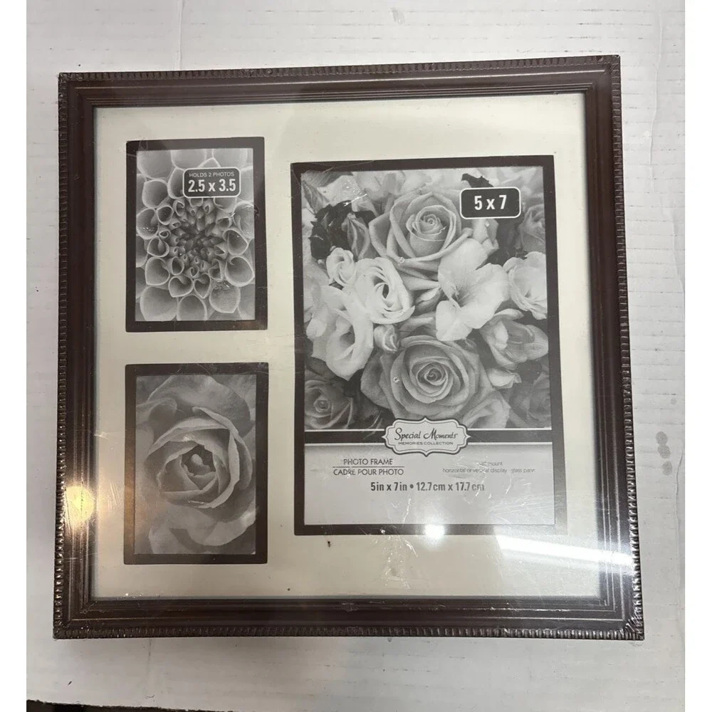 Lot of 6 Picture Frames Mixed Sizes Collage Glass Mom Decorative Canopy New